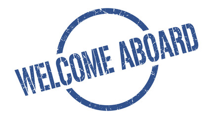 welcome aboard stamp