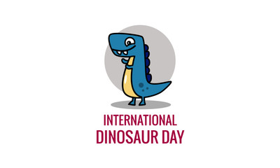 International Dinosaur Day Poster Design