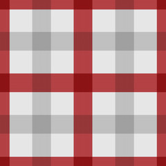 Seamless plaid tablecloth pattern background, red,  illustration
