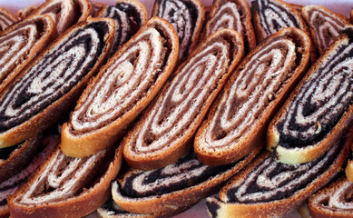 Poppy seed and walnut rolls 