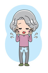 My grandmother Peeing
