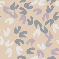 Urban UFO camouflage of various shades of beige, blue, purple and white colors