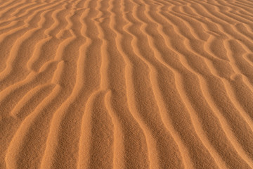 The red sand dunes in Mui ne, Vietnam is popular travel destination with long coastline