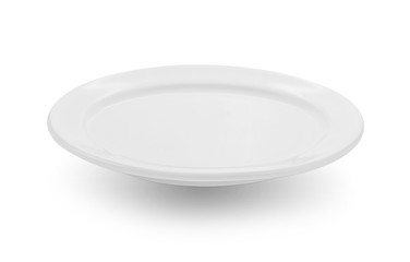 plate on white background