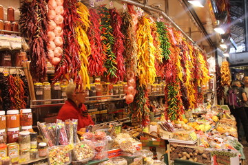 Market place, fruits and vegetables