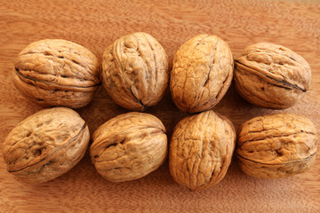 A Group of Whole Walnuts