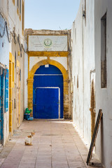 Old street in the medina of Essaouira, Morocco
