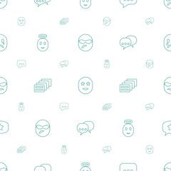 chat icons pattern seamless white background