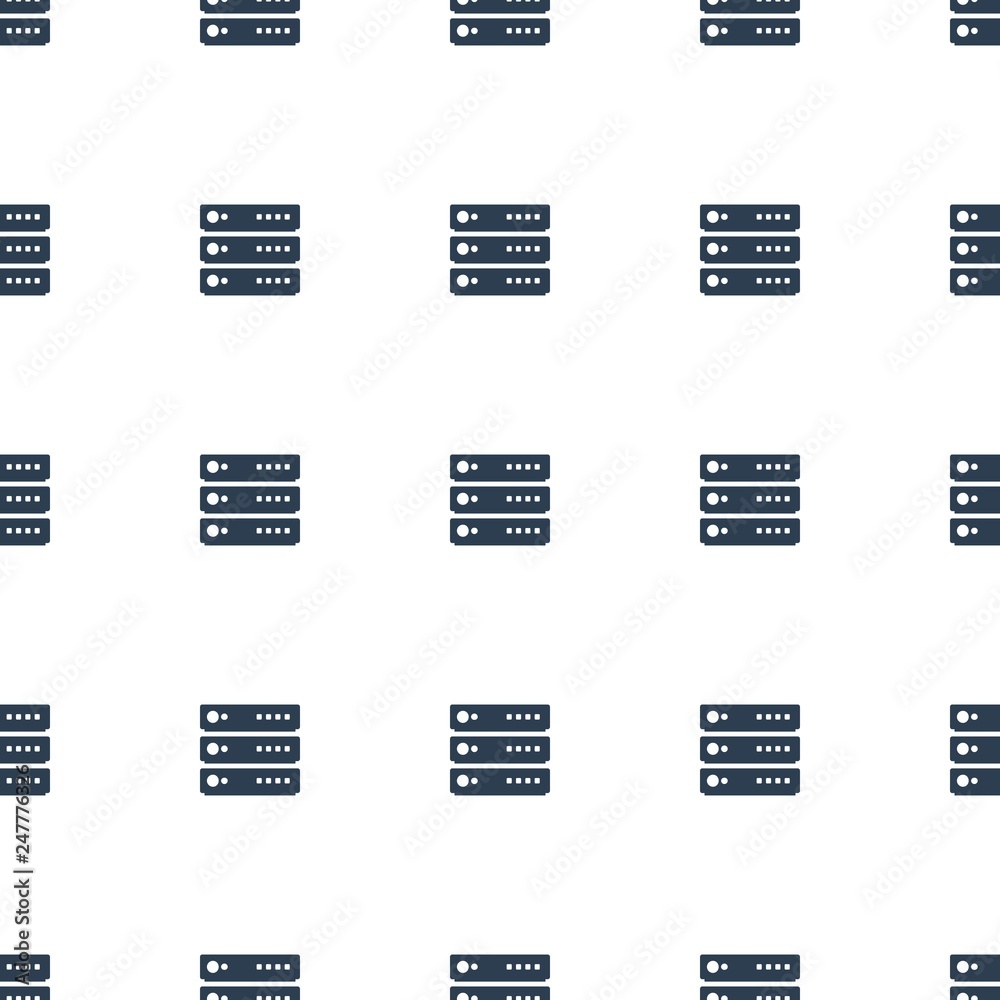 Poster server icon pattern seamless white background