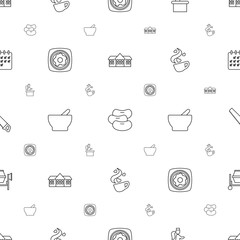 clipart icons pattern seamless white background
