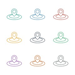 map location icon white background