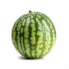 Yellow watermelon isolated on white background