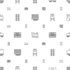 train icons pattern seamless white background