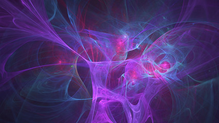 glowing violet curved lines over dark Abstract Background space universe. Illustration