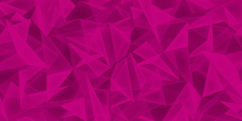 Naklejka premium Abstract crimson background, glass crystals texture, many triangles pink wallpaper, vector design 