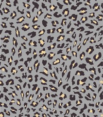 leopard seamless pattern design . vector illustration background