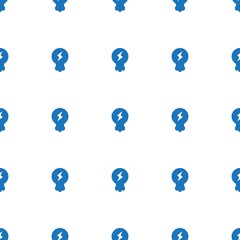 bulb icon pattern seamless white background