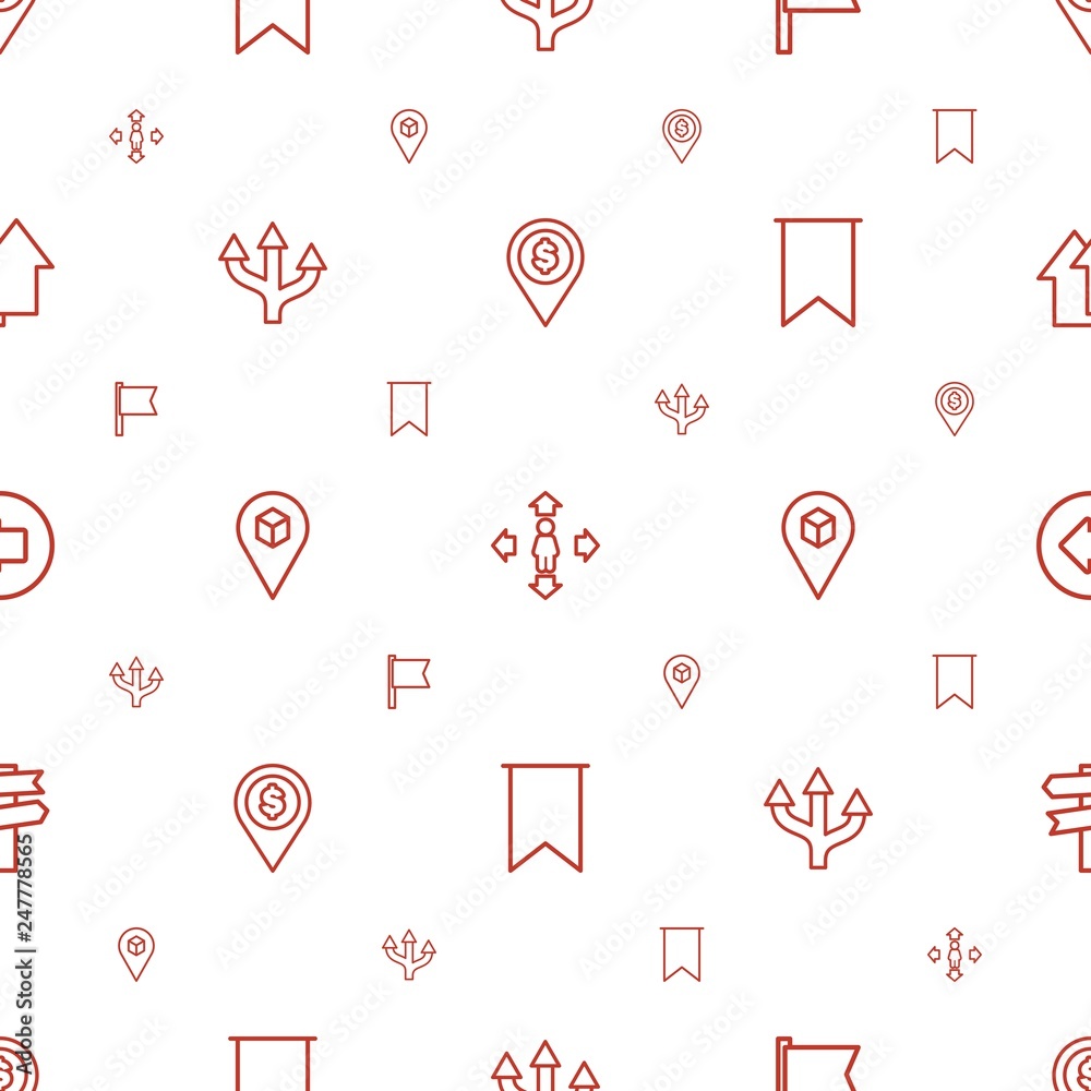 Poster pointer icons pattern seamless white background