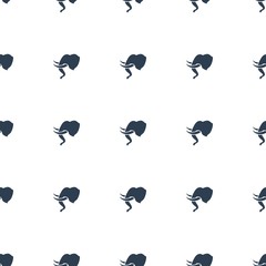 elephant icon pattern seamless white background