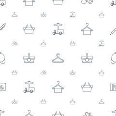 shop icons pattern seamless white background