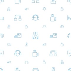 service icons pattern seamless white background