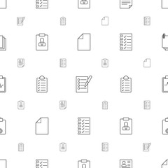 clipboard icons pattern seamless white background