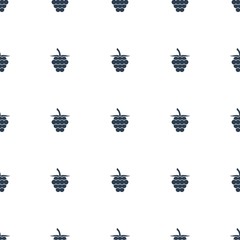 raspberry icon pattern seamless white background