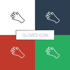 gloves icon white background