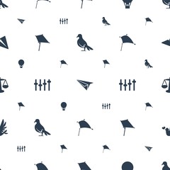 freedom icons pattern seamless white background