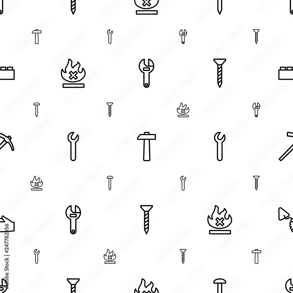 Aufkleber build icons pattern seamless white background