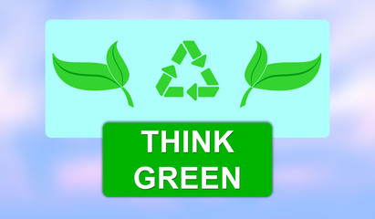 Concept of think green