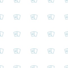 playing card icon pattern seamless white background