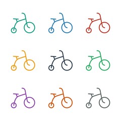 child bicycle icon white background