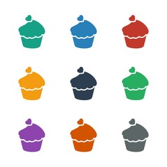 muffin icon white background