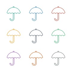 umbrella icon white background