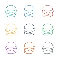 cheeseburger icon white background