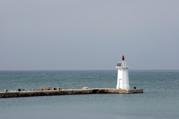 The white lighthouse