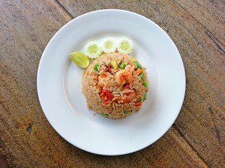 Thai Spicy Shrimp Paste Fried Rice (Thai food)