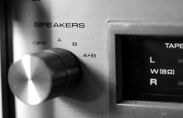 Vintage sound equipment, vintage color