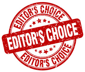 editor's choice red grunge stamp