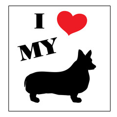 Animal-I Love My Cardigan Welsh Corgi