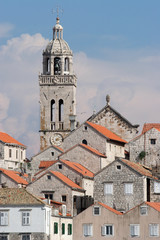 Fototapeta na wymiar Korcula. Small island city near Dubrovnik in Croatia.