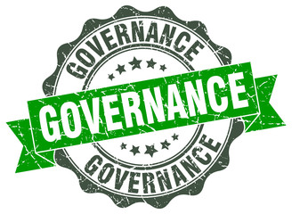 governance stamp. sign. seal