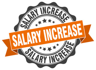 salary increase stamp. sign. seal