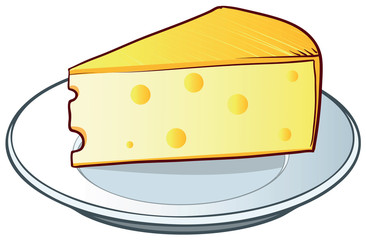 Triangle block cheese