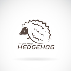 Vector of hedgehog design on white background. Wild Animals. hedgehog logo or icon. Easy editable layered vector illustration.