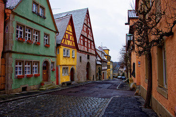 the ancient beauty of the city of Rothenburg ob der Tauber is fascinating