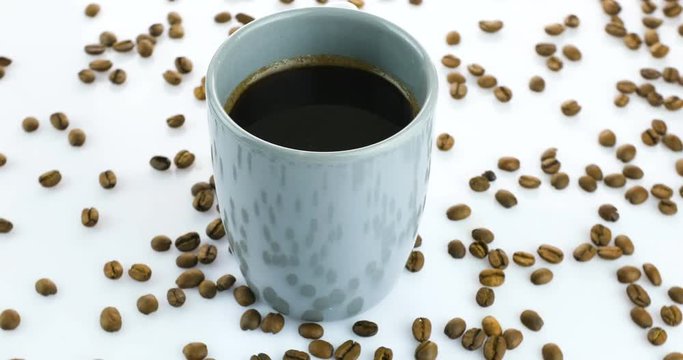 cup of coffee isolated on white background