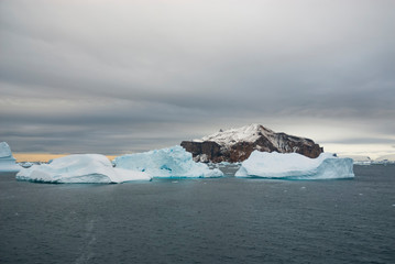 Ice Landscape of the Antarctic sector, near the Paulet Island