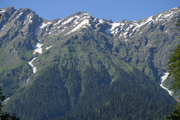 landscape in alps